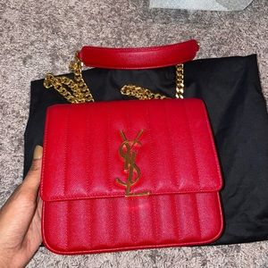 Brand New YSL Purse (Red w/ Gold hardware) Includes Dust Bag